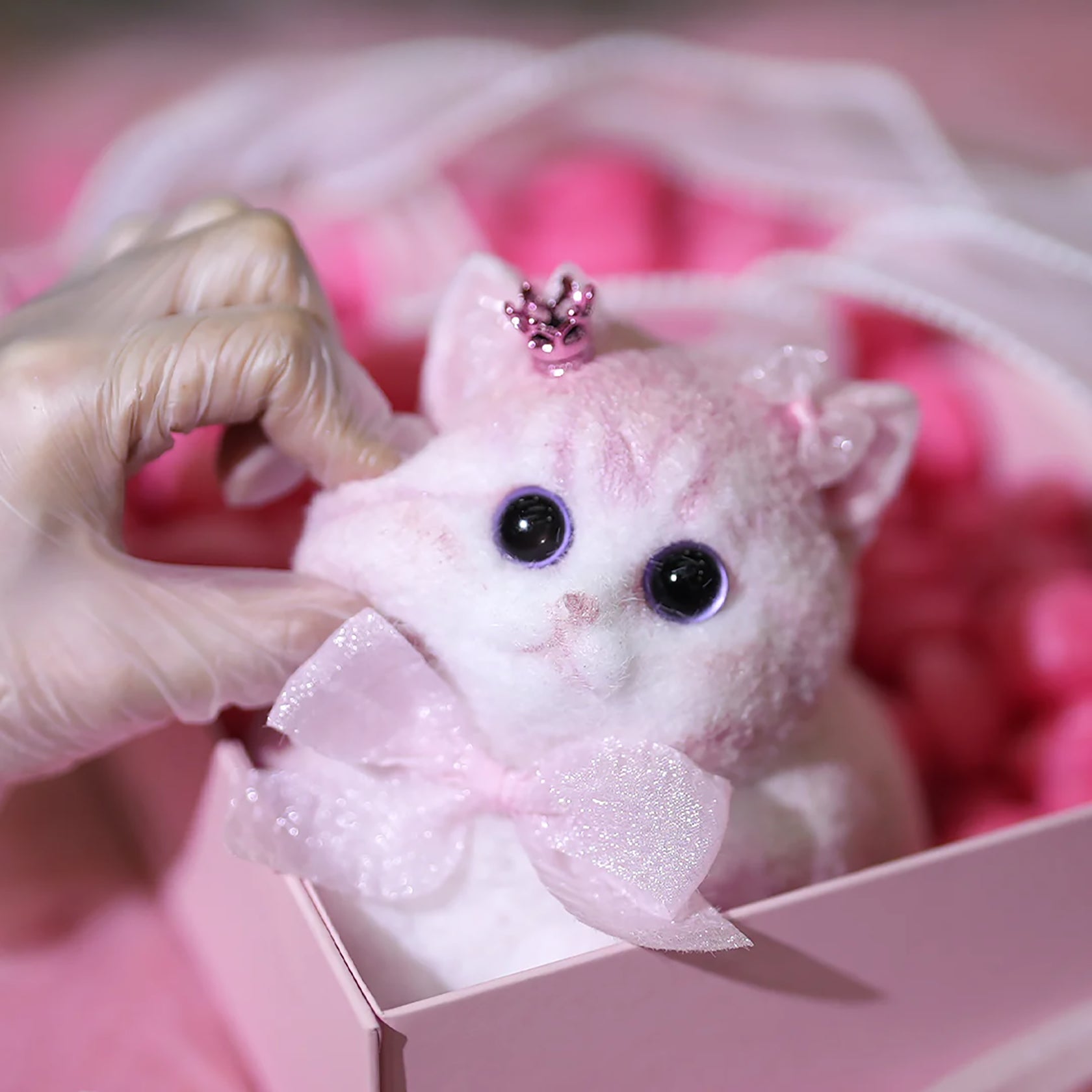 Premade Adorable Chubby Kitty Squishy Lovely Cat Toy – Handmade & Unique Gift - Squishy DIY