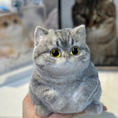 Premade Adorable Chubby Kitty Squishy Lovely Cat Toy – Handmade & Unique Gift - Squishy DIY