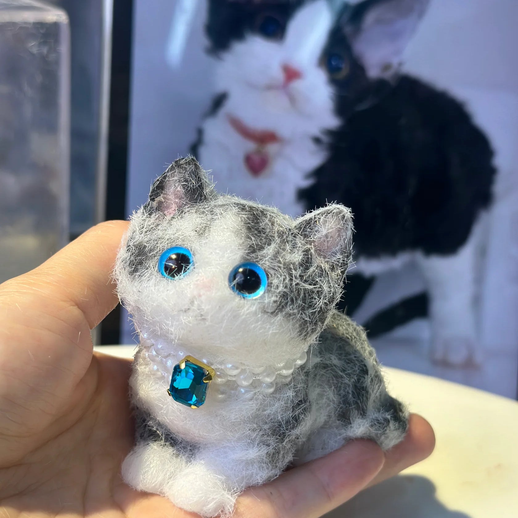 Premade Adorable Thiny Kitty Squishy Lovely Cat Toy – Handmade & Unique Gift - Squishy DIY