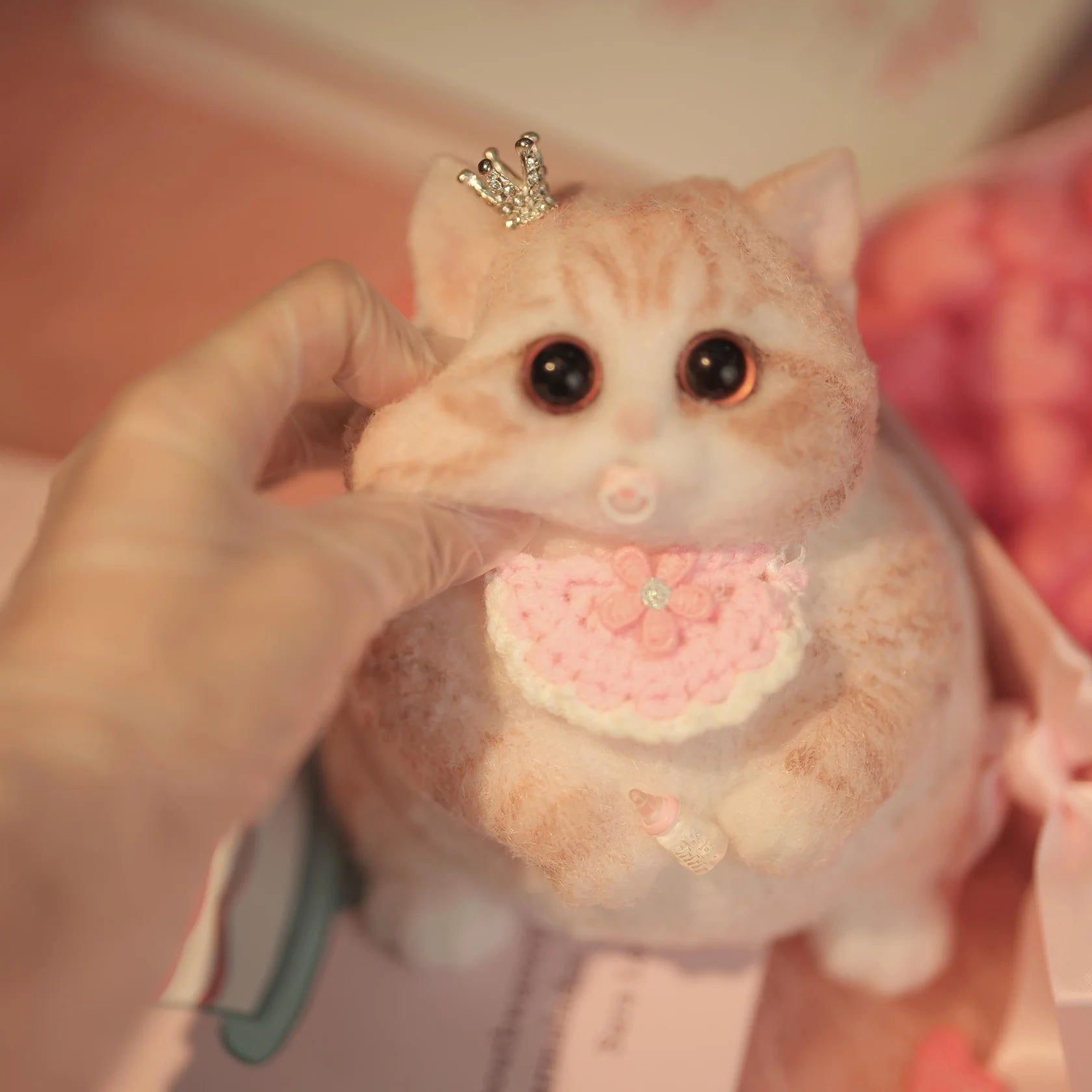 Premade Adorable Chubby Kitty Squishy Lovely Cat Toy – Handmade & Unique Gift - Squishy DIY