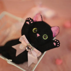 Premade Adorable Slim Kitty Squishy Lovely Cat Toy – Handmade & Unique Gift - Squishy DIY