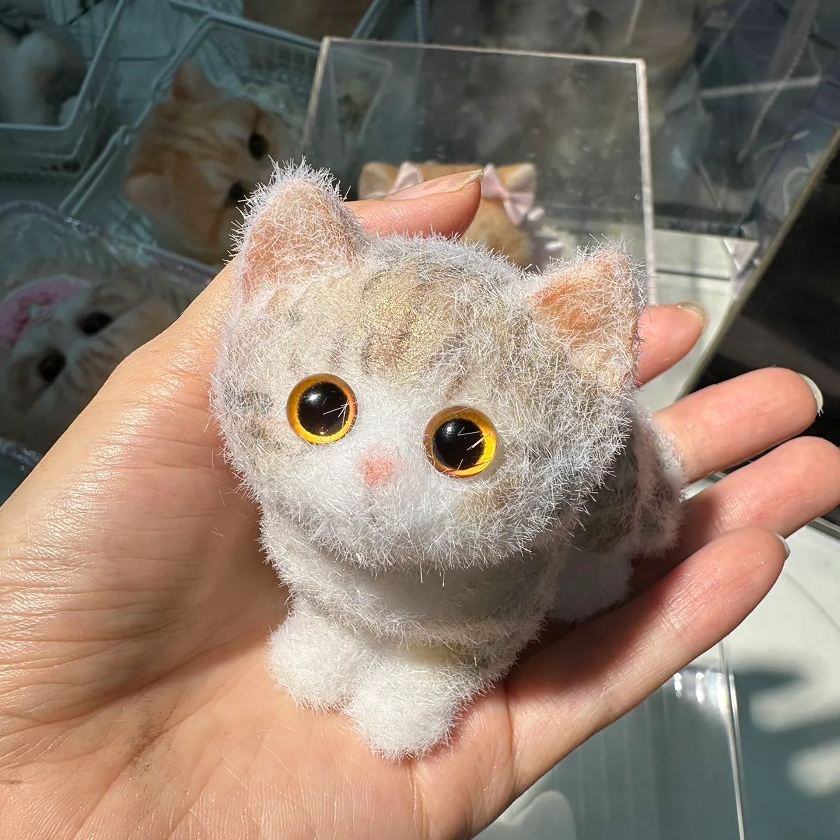 Premade Adorable Thiny Kitty Squishy Lovely Cat Toy – Handmade & Unique Gift - Squishy DIY